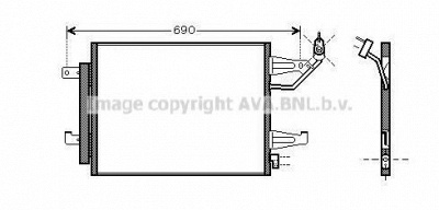 AVA QUALITY COOLING mt5177d -  Конденсатор, кондиционер